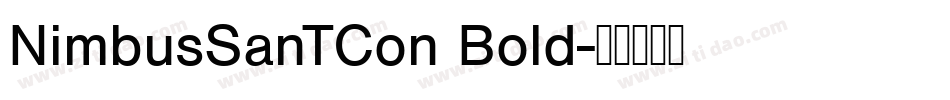 NimbusSanTCon Bold字体转换